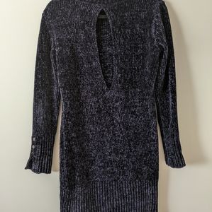 Dynamite Navy key hole sweater dress